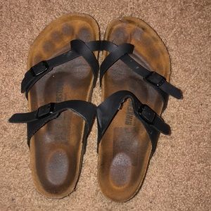 Birkenstock sandals with toe loop
